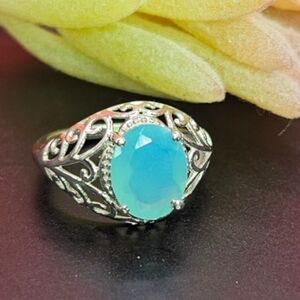 Blue Onyx Ring